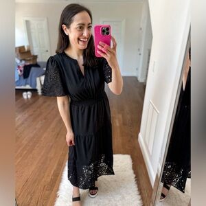 The pioneer woman black eyelet dress